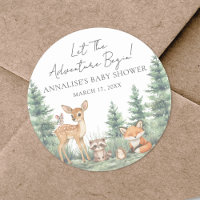 Les Animaux de la Forêt de Bois - Baby Shower Aven