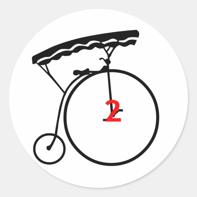 Sticker Rond Les années 1960 Le Prisonnier - Numéro Deux - Stic (Devant)