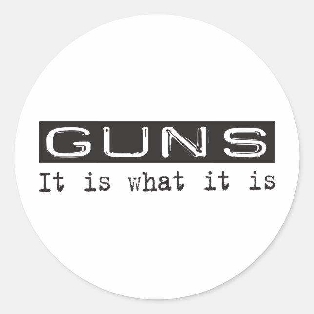 Sticker Rond Les Armes C'Est (Devant)