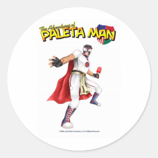 Sticker Rond Les aventures de Paleta Man