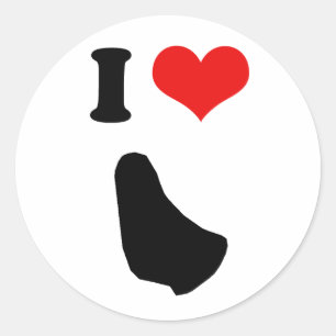 STICKER ROND LES BARBADE