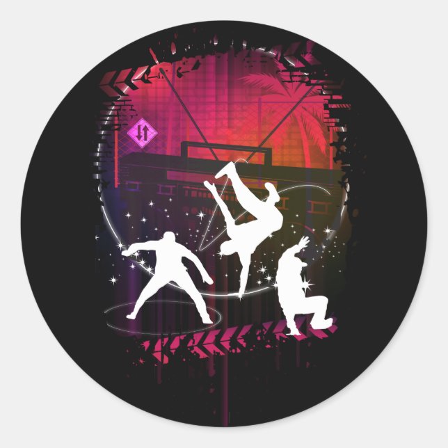 Sticker Rond Les Breakers (Devant)