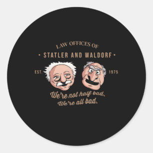 Sticker Rond Les Bureaux Juridiques De Statler Et WaldorfNous N
