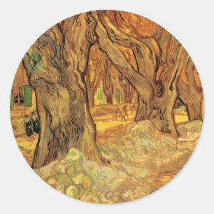 Sticker Rond Les Cantonniers par Vincent van Gogh