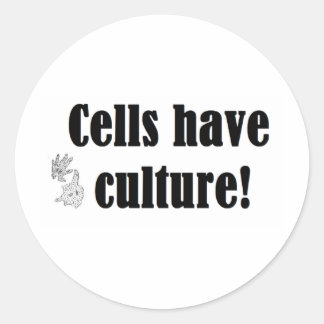 Sticker Rond Les cellules ont une culture