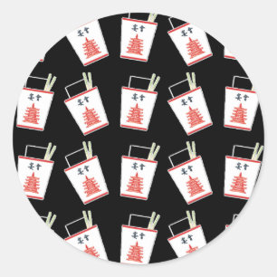 Sticker Rond Les Chinois Noirs