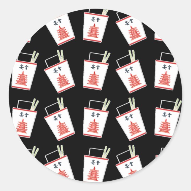 Sticker Rond Les Chinois Noirs (Devant)