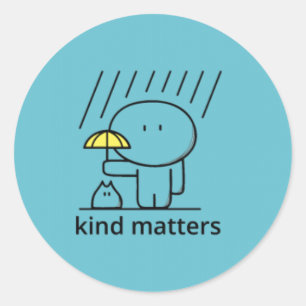 Sticker Rond Les choses du genre