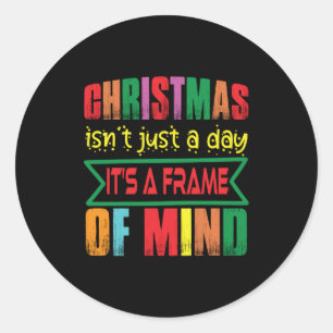 Sticker Rond Les Chritsmans Cadeaux De Noël Ne Sont Pas Seuleme