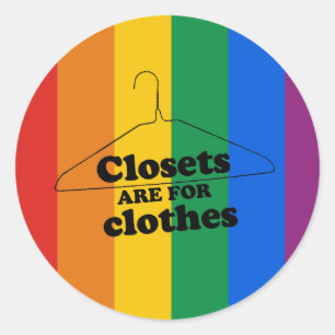 STICKER ROND LES CLOSETS SONT POUR LES VÊTEMENTS