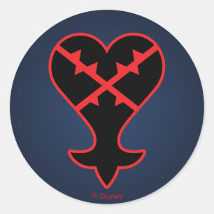 Sticker Rond Les Coeurs du Royaume  Symbole impeccable