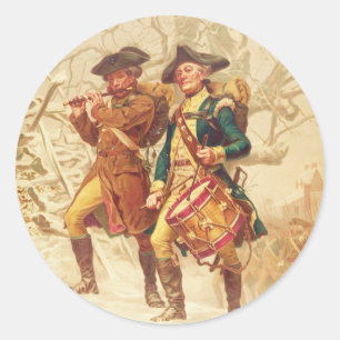 Sticker Rond Les continentaux par Frank Blackwell Mayer 1875