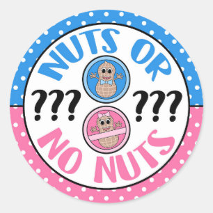 Sticker Rond Les écrous ou aucun genre orienté Nuts n'indique