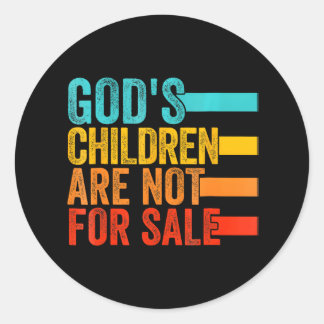 Sticker Rond Les enfants de Dieu ne sont pas à vendre Jésus chr