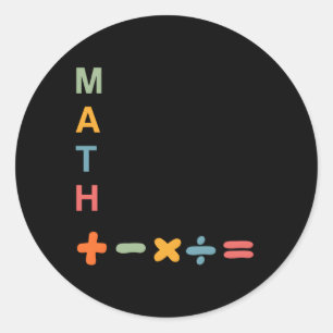 Sticker Rond Les Erreurs Mathématiques Permettent De Réfléchir