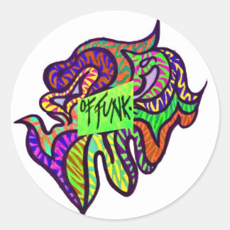 STICKER ROND LES ÉTATS-UNIS DE FUNK
