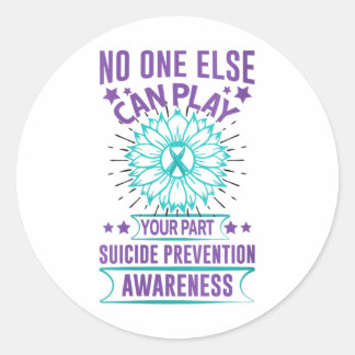 Sticker Rond Les Femmes Autres Peuvent Jouer Votre Part Prévent