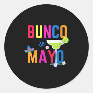Sticker Rond Les Femmes Bunco De Mayo Margarita Dice Cinco De M