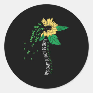 Sticker Rond Les Femmes Il Est Ok De Ne Pas Être Ok Sensibilisa