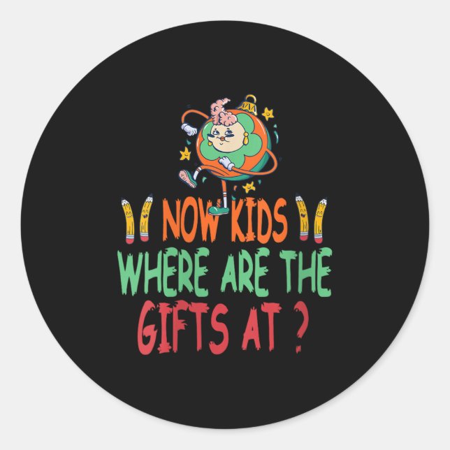 Sticker Rond Les Femmes Maintenant Les Enfants Où Sont Les Surp (Devant)