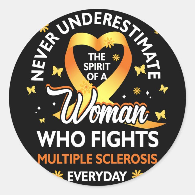 Sticker Rond Les Femmes Ne Sous-Estiment Jamais Qu'Une Femme Se (Devant)