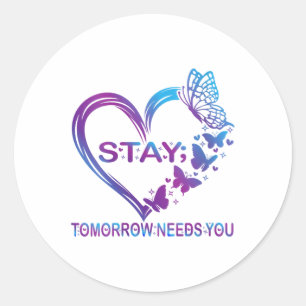 Sticker Rond Les Femmes Restent Demain Ont Besoin De Vous Préve