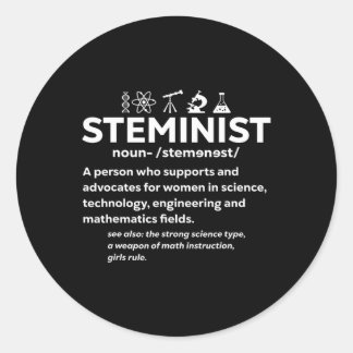 Sticker Rond Les Femmes Stéministes Stéministes 1