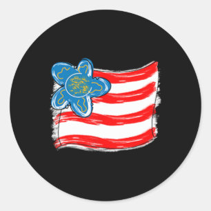 Sticker Rond Les Filles Jolis Votent Républicain Drôle Conserva