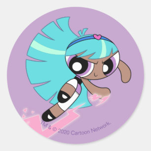 Sticker Rond Les filles puffées