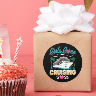 Sticker Rond Les filles sont parties en croisière 2026 Amies co