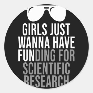Sticker Rond Les Filles Voulaient Juste Avoir Un Financement Po