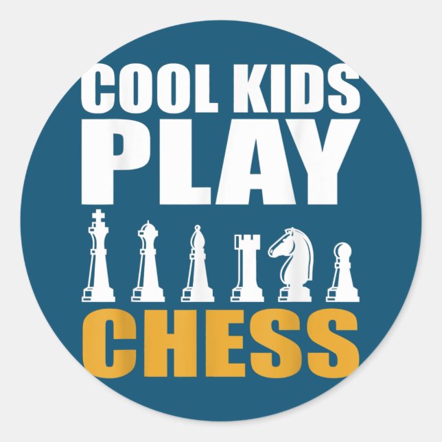 Sticker Rond Les garçons de Great Chess Kids (Devant)