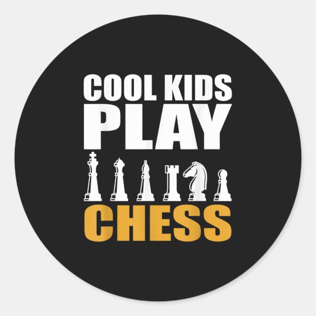 Sticker Rond Les garçons de Great Chess Kids (Devant)