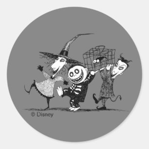 Sticker Rond Les Garçons d'Oogie   Verrouillage, choc et tonnea