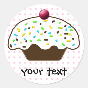 Sticker Rond Les gâteaux mignons