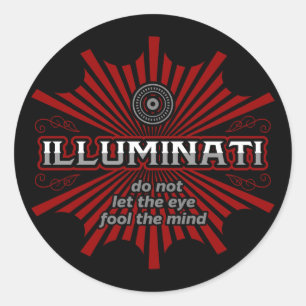 Sticker Rond Les illuminés ne laissent pas les yeux tromper l'e