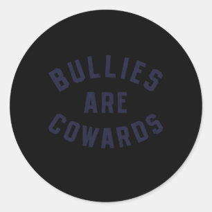 Sticker Rond Les Intimides Sont Des Chouettes Anti-Intimidation