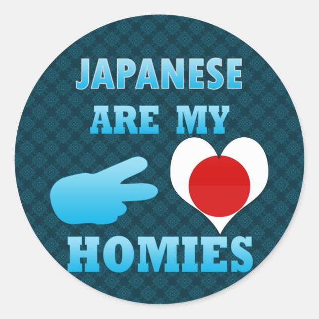 Sticker Rond Les Japonais sont mes Hommes (Devant)