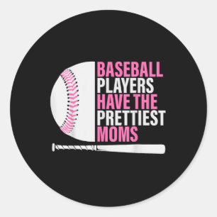 Sticker Rond Les Joueurs De Baseball Ont Les Plus Belles Moms B
