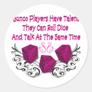 Sticker Rond les joueurs du bunco ont le talent #2