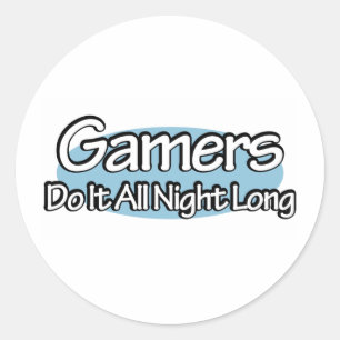 Sticker Rond Les Joueurs Le Font Toute La Nuit