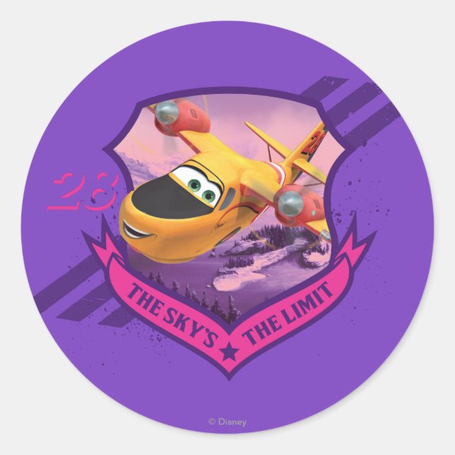 Sticker Rond Les limites du ciel (Devant)