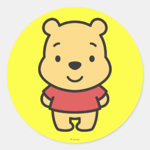 Sticker Rond Les Marrons Winnie l'Ourson