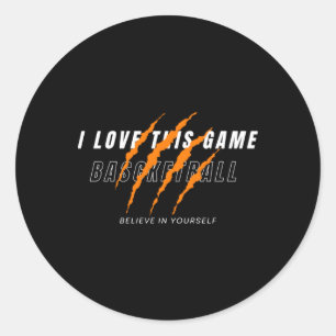 Sticker Rond Les meilleurs amateurs de basket-ball