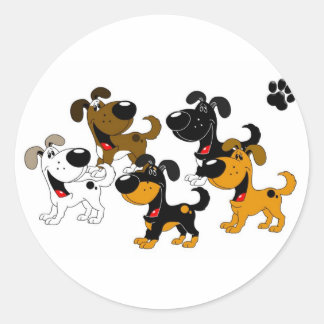 Sticker Rond Les meilleurs amis !