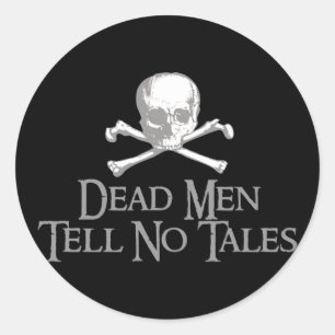 Sticker Rond Les morts ne racontent aucune histoire