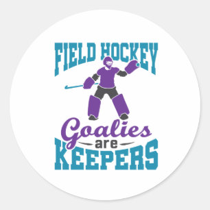 Sticker Rond Les objectifs de hockey sur gazon sont des gardien
