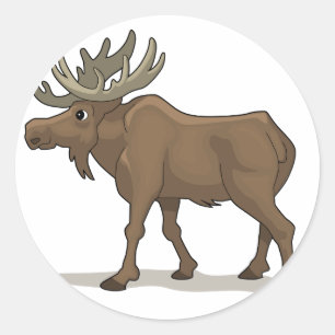 Sticker Rond Les orignaux