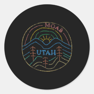 Sticker Rond Les Parcs Nationaux De L'État De Moab Utah Beehive