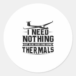 Sticker Rond Les paroles de gliding   Pilotes de planeurs qui e